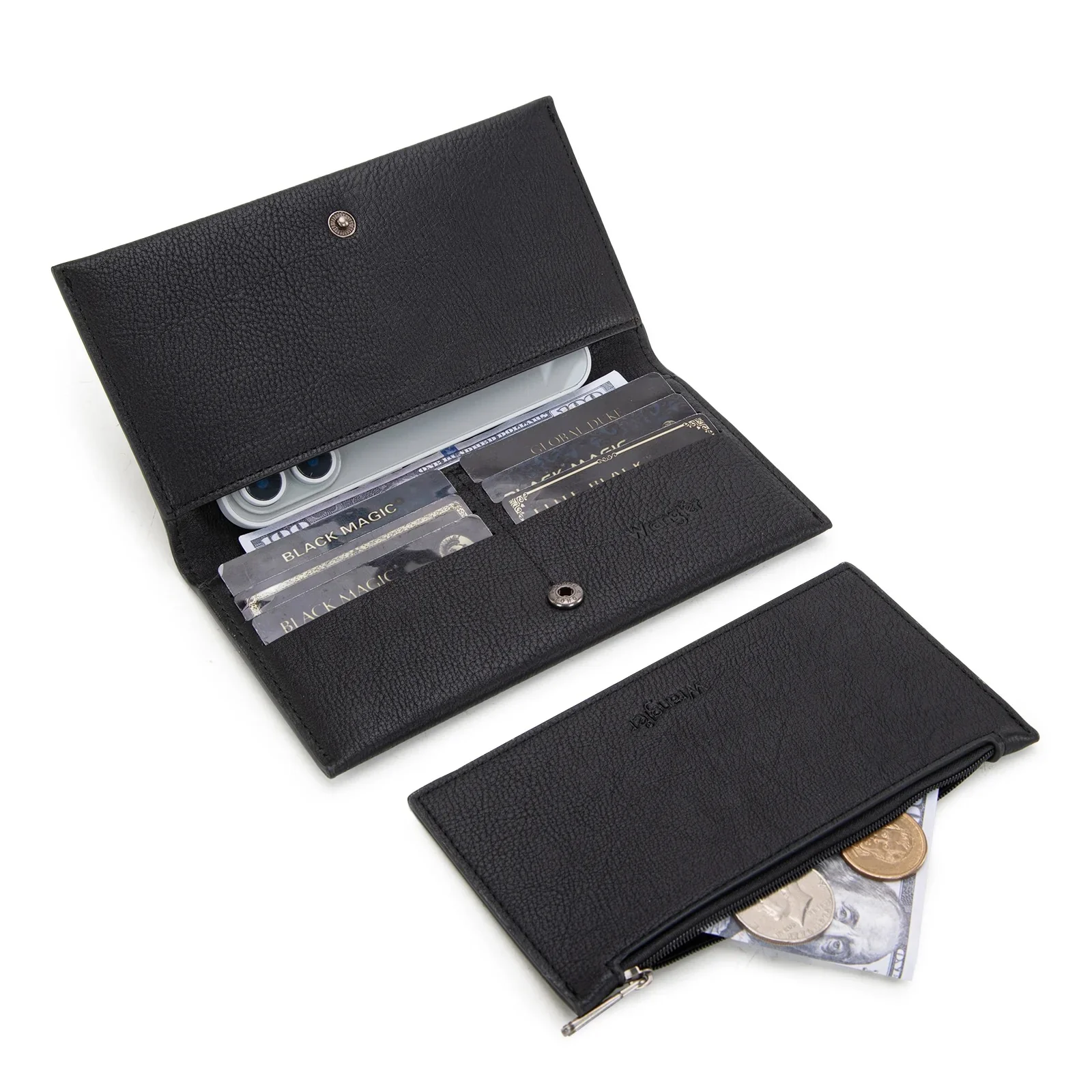 Wrangler Long Wallet with Detachable Zipper Pocket - Image 7
