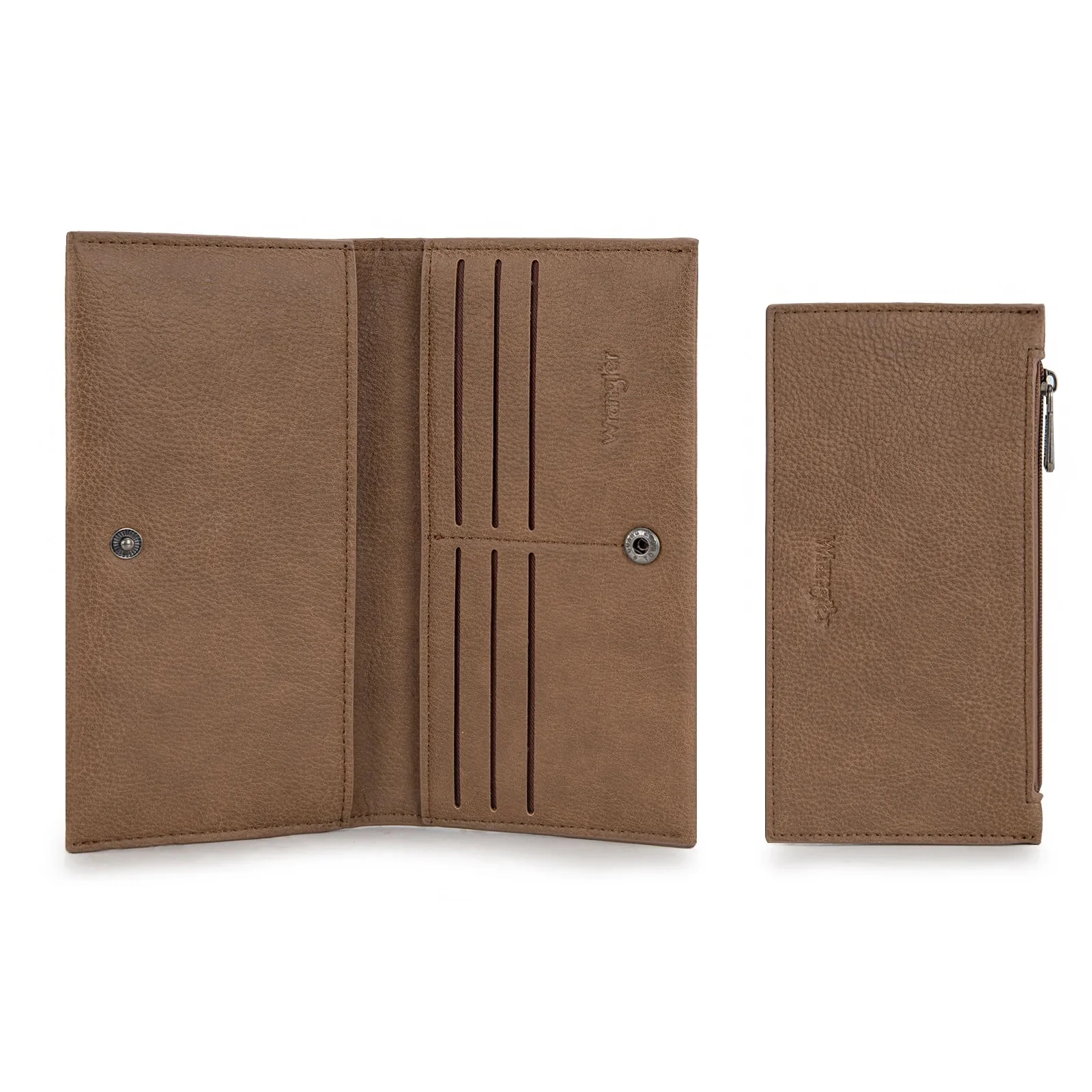Wrangler Long Wallet with Detachable Zipper Pocket - Image 4