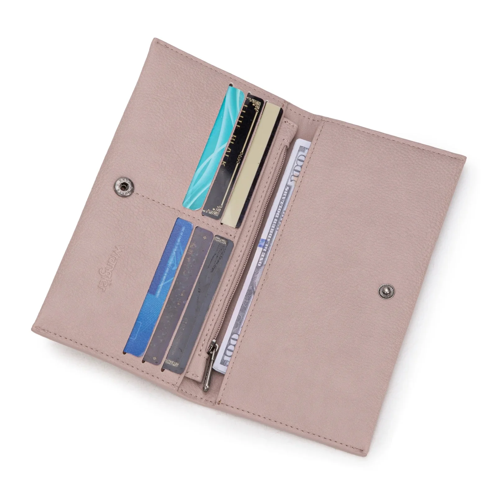 Wrangler Long Wallet with Detachable Zipper Pocket - Image 3