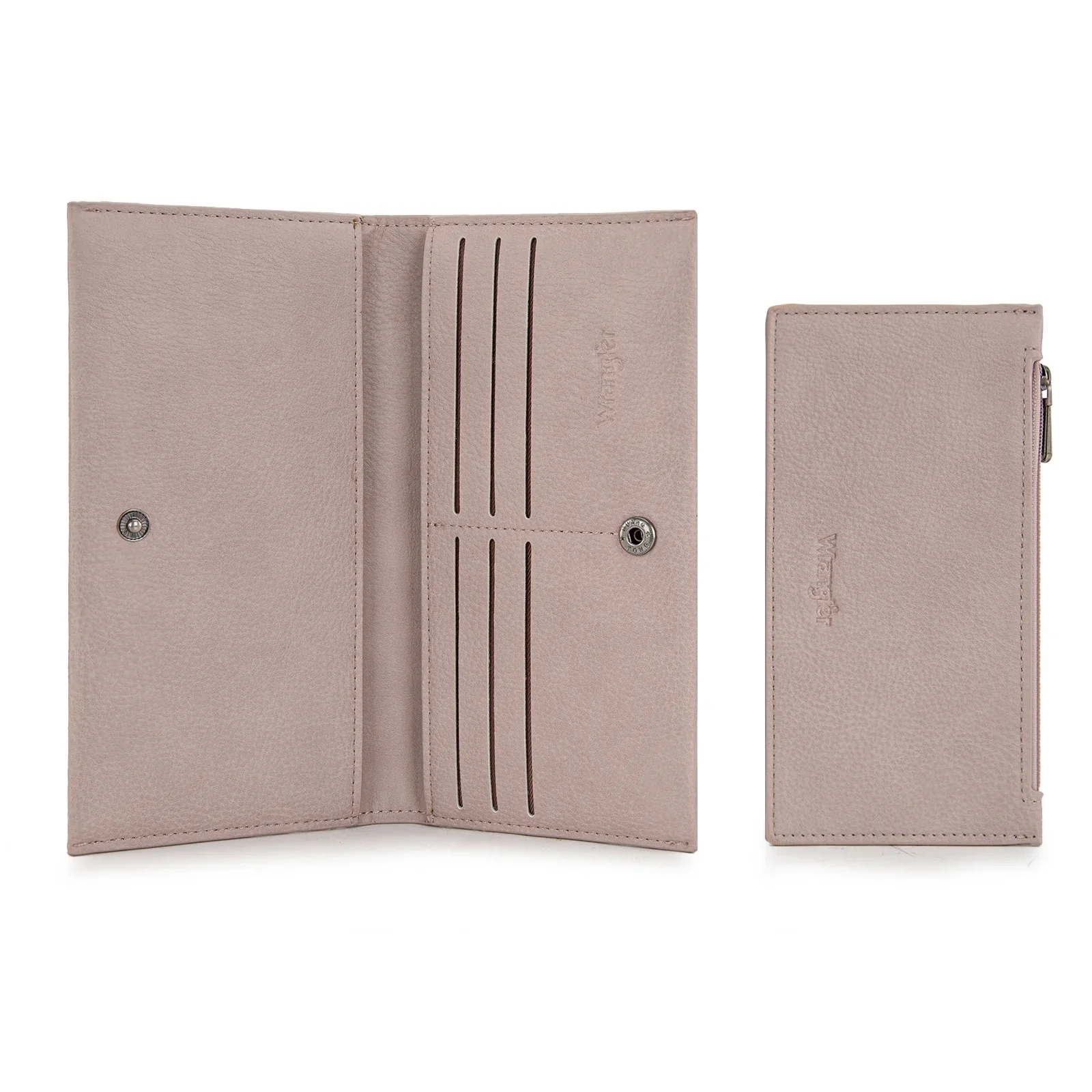 Wrangler Long Wallet with Detachable Zipper Pocket - Image 4