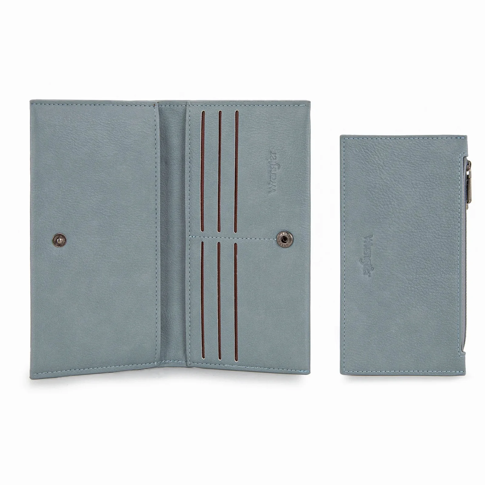 Wrangler Long Wallet with Detachable Zipper Pocket - Image 3