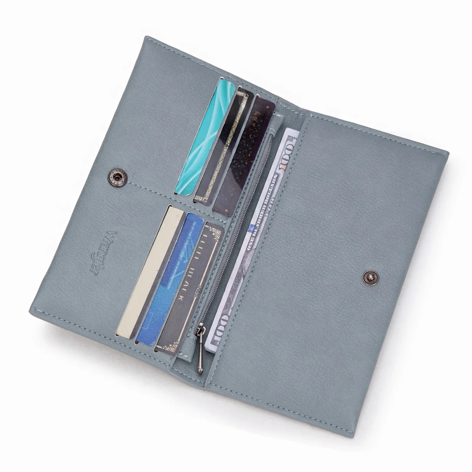 Wrangler Long Wallet with Detachable Zipper Pocket - Image 4