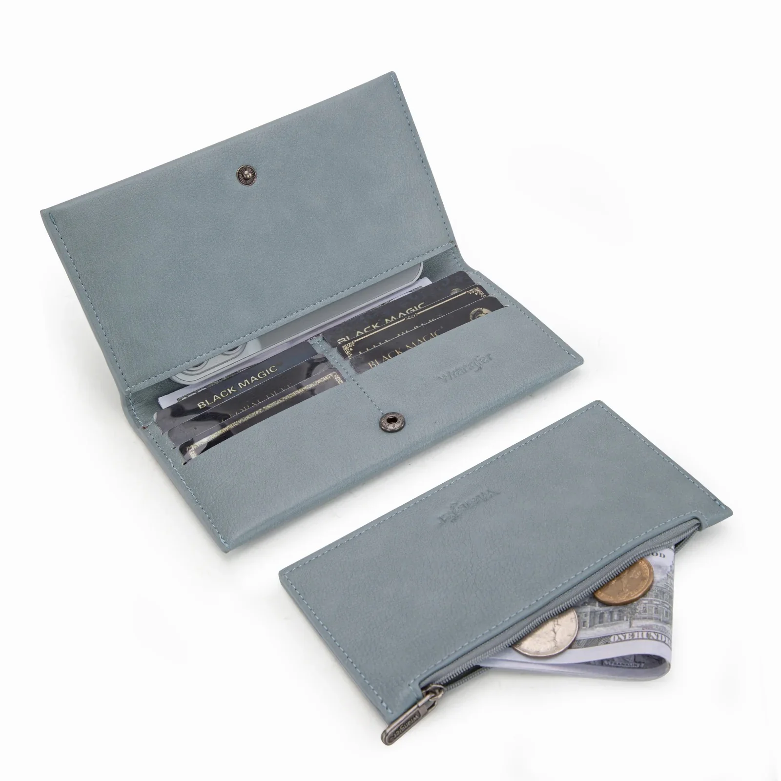 Wrangler Long Wallet with Detachable Zipper Pocket - Image 5