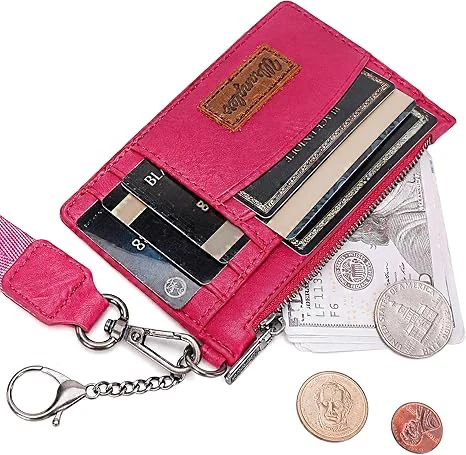 Wrangler Solid Color Key Chain Wristlet Card Wallet - Image 3