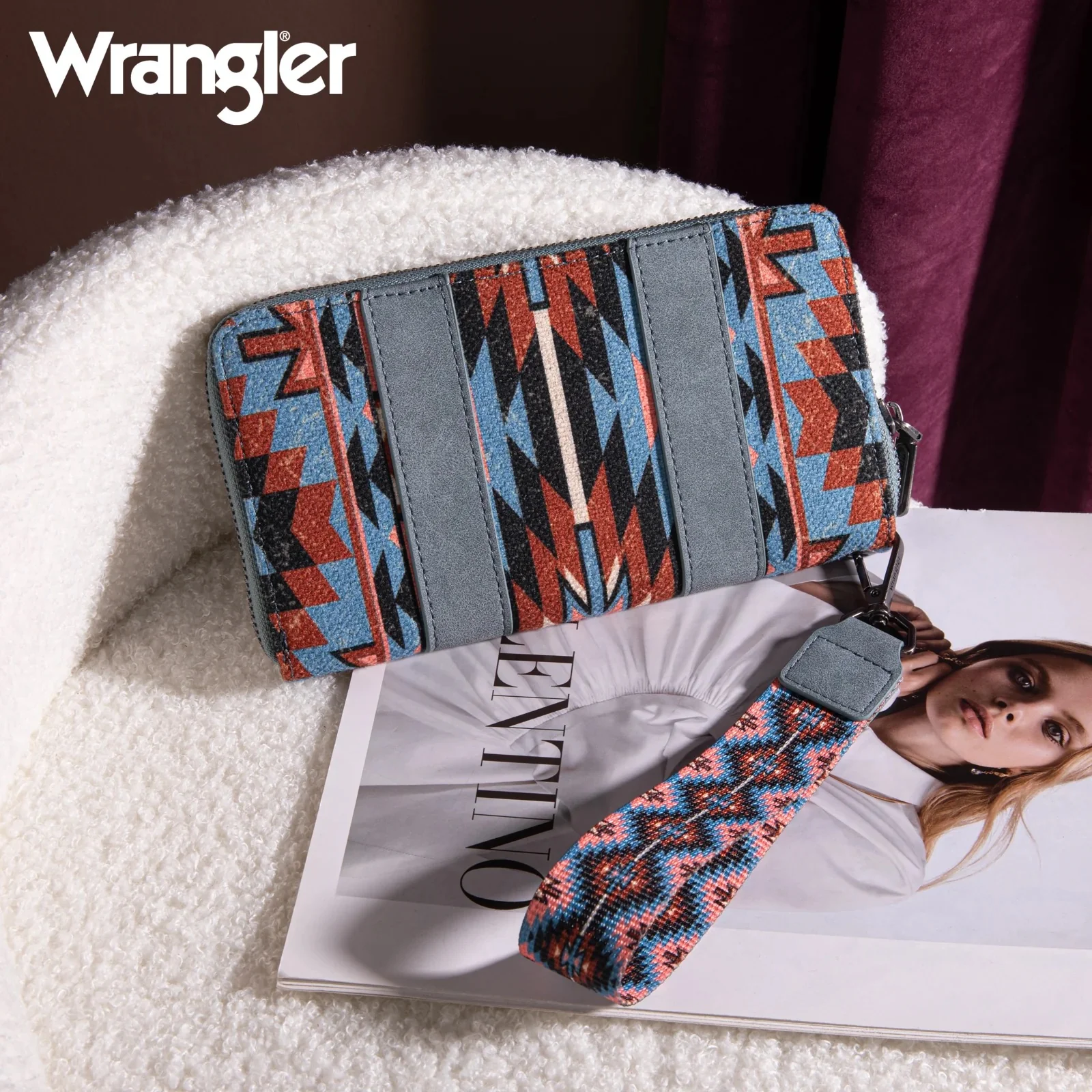 Wrangler Southwestern Art Print Wallet - Image 2