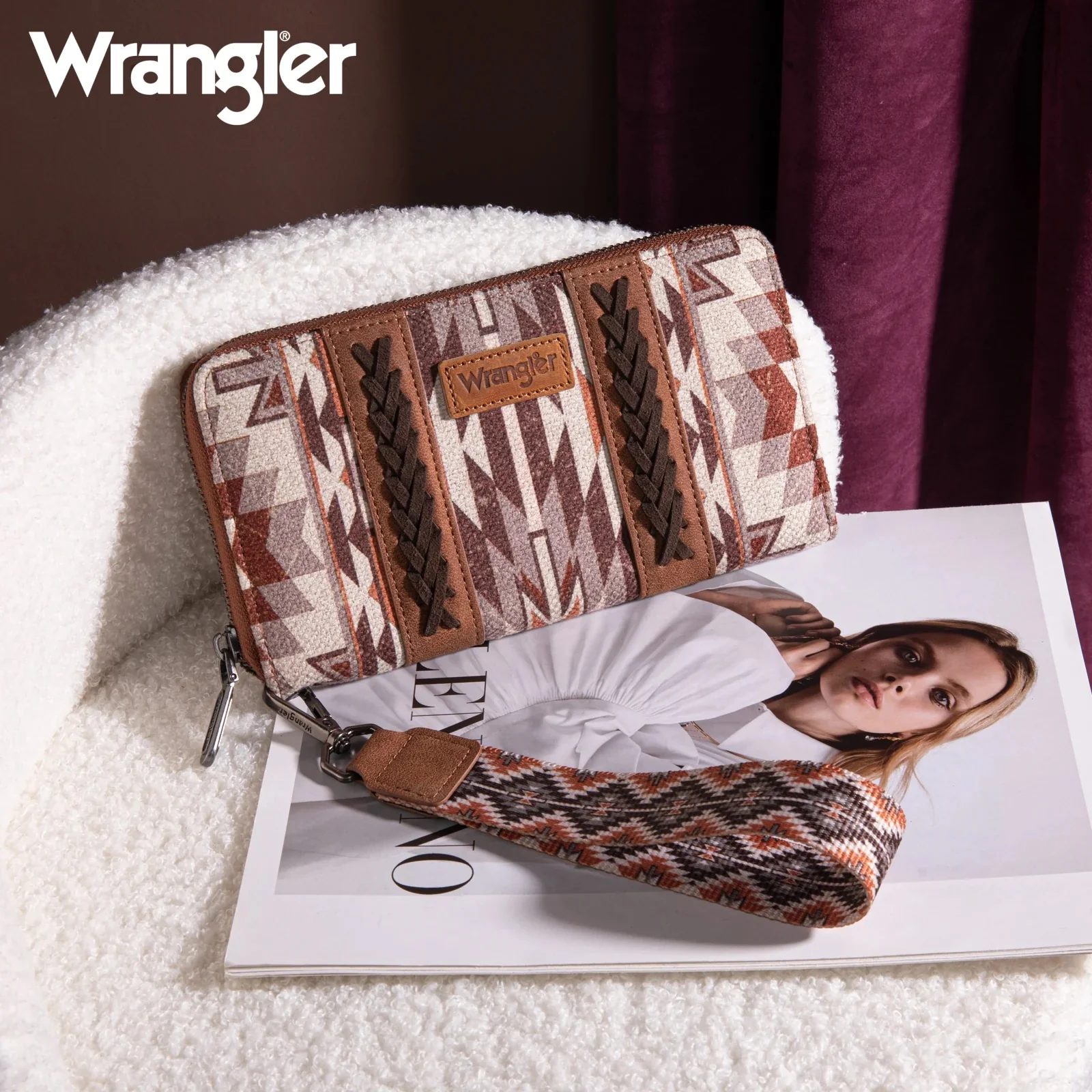 Wrangler Southwestern Art Print Wallet