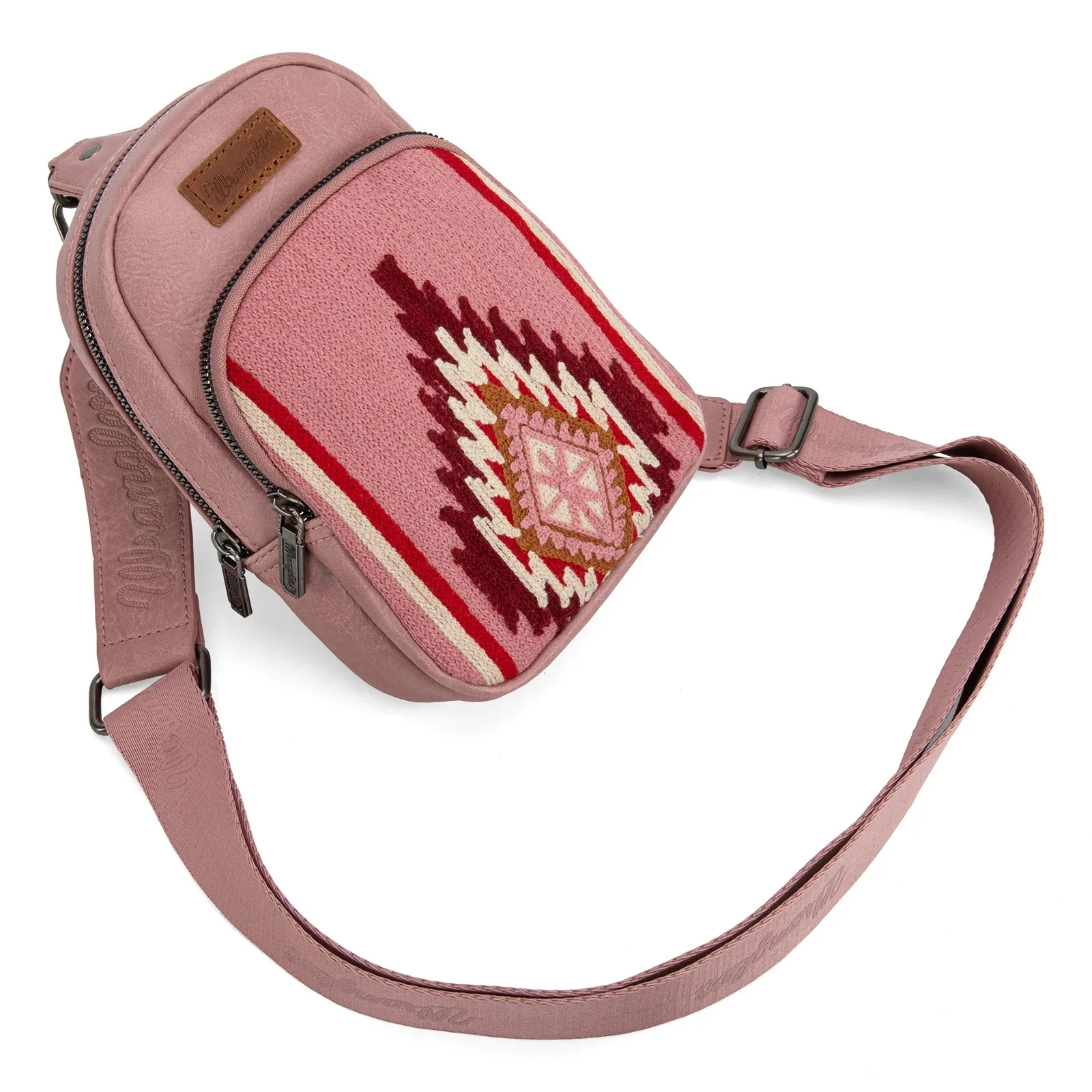 Wrangler Southwestern Knitted Sling Bag - Image 6