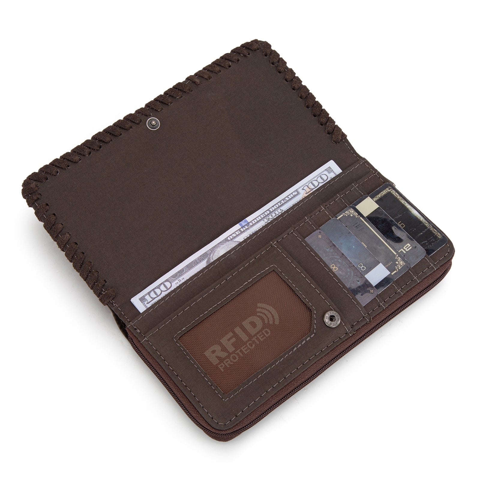 Wrangler Vintage Retro Cowboy Cool Print Wallet - Image 6