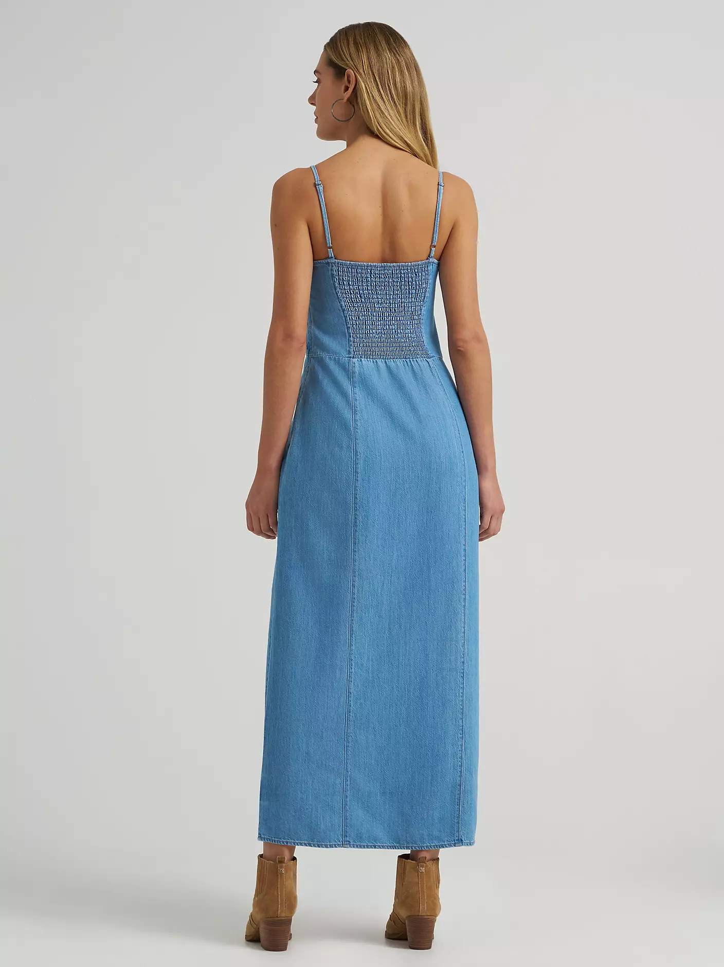 Wrangler Women's Sleeveless Denim Maxi Dress - Image 4